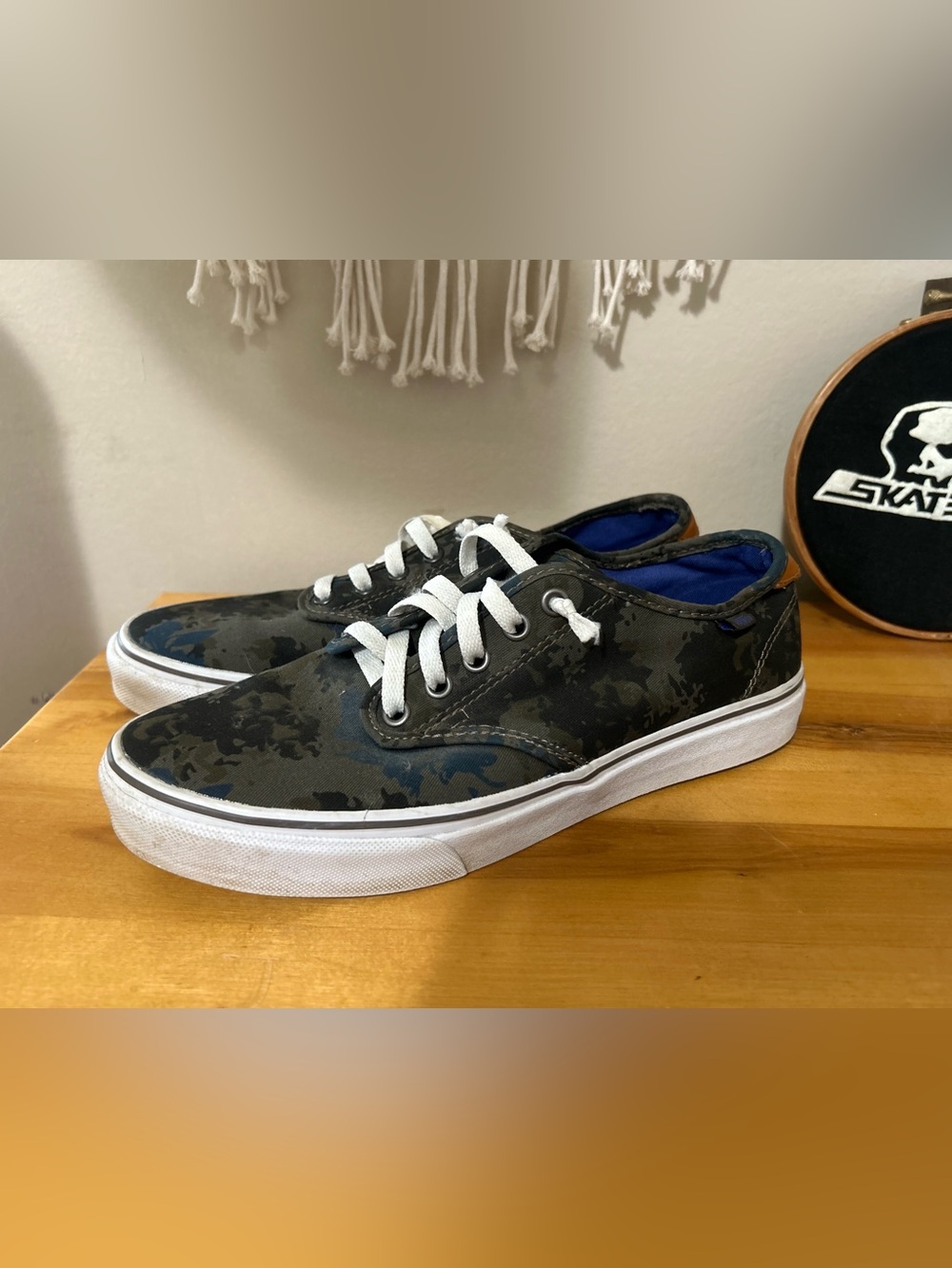Vans Era 59 Woodland Camo Canvas Low Top Sneakers Women’s 9.5 Green